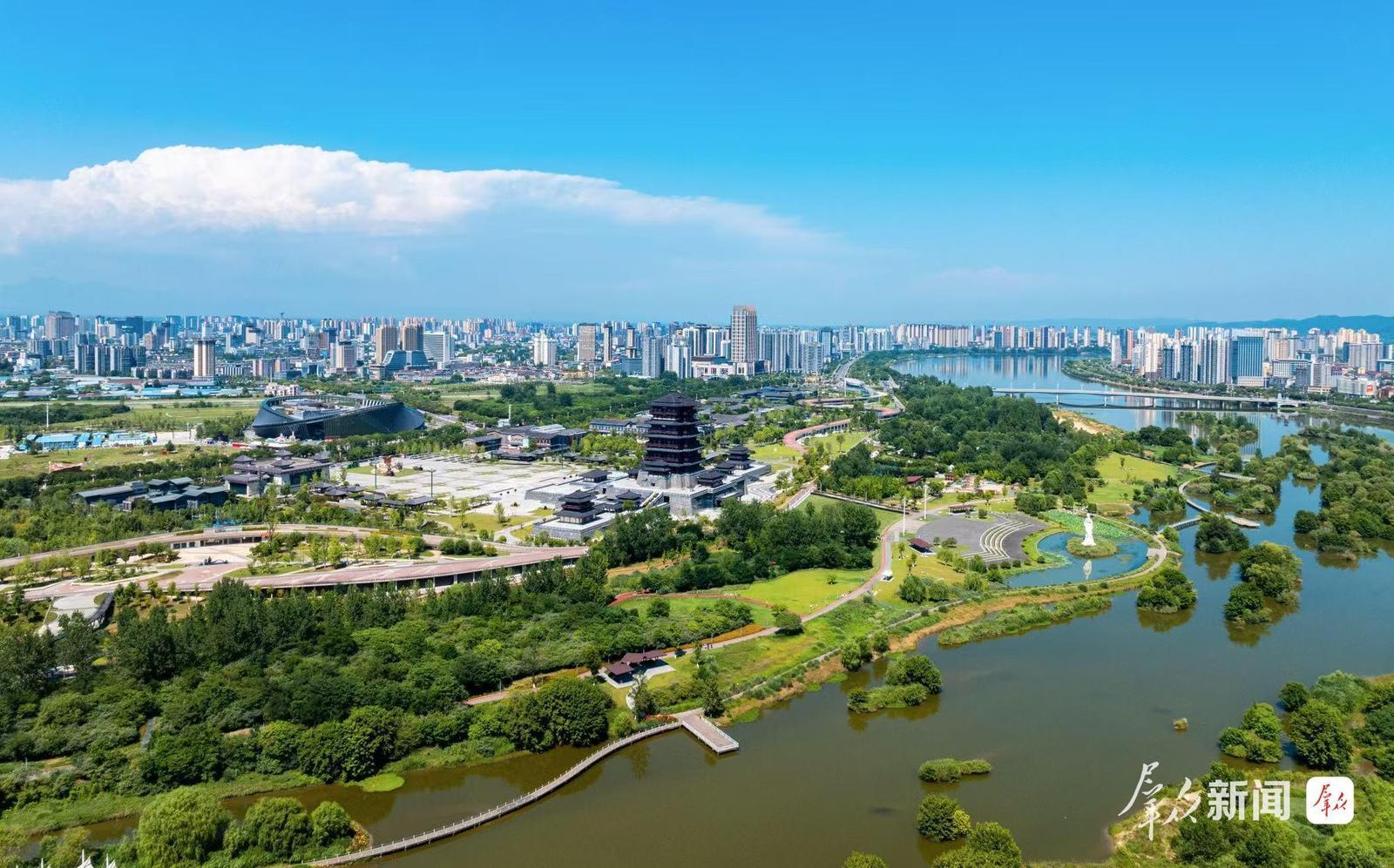 汉中市天汉湿地公园。